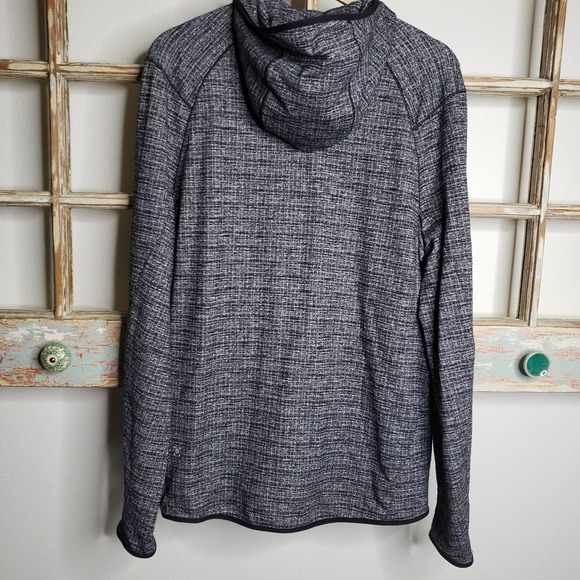 Lululemon jacket men's large Surge warm 1/2 zip grey/black speckle - Picture 7 of 12